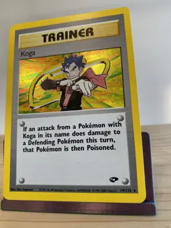 Koga 19/132 Gym Challenge Holo Pokemon Trainer - Image 2
