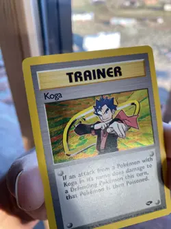Koga 19/132 Gym Challenge Holo Pokemon Trainer - Image 3