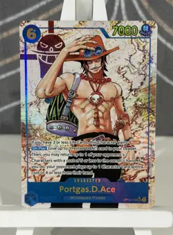 Portgas D Ace OP13-119 SEC Alt Art Carrying on His Will One Piece TCG English - Image 1