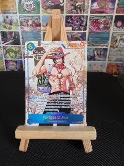 One Piece Cards Portgas D Ace OP13-119 SEC Alt Art Parallel Carrying on his Will - Image 1