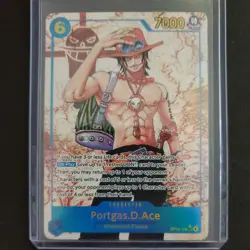 One Piece Carrying on His Will Portgas D Ace Alt Art OP13-119 SEC - Image 1