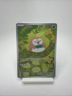 Pokemon Rowlet Illustration Rare Full Art Near Mint Perfect Order 090/088 - Image 1