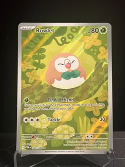 Pokemon TCG: Rowlet 090/088 Illustration Rare • Perfect Order • NM - Image 1