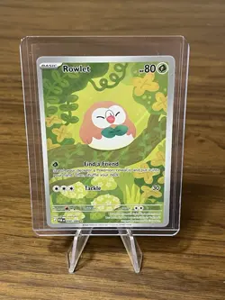 Pokemon TCG Rowlet Illustration Rare Holo Perfect Order 090/088 - Image 1