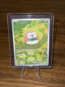Pokemon TCG Rowlet Illustration Rare Holo Perfect Order 090/088 - Image 2
