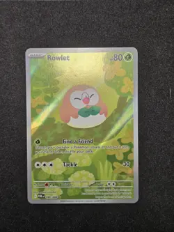 Rowlet 090/088 Illustration Rare - Perfect Order (Pokemon) NM - Psa10 Contender - Image 1
