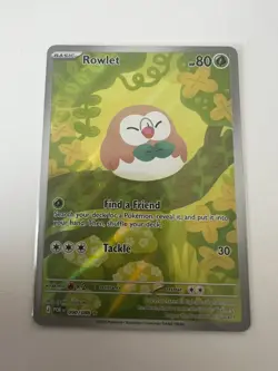 Pokemon Rowlet 090/088 Illustration Rare Perfect Order Near Mint - Image 1