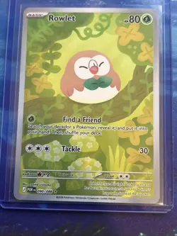 Pokemon TCG Rowlet 090/088 Perfect Order Illustration Rare NM - Image 1