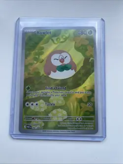 Pokemon TCG Rowlet Perfect Order 090/088 Secret Rare Illustration Pack Fresh Nm - Image 1