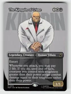 The Kingpin of Crime (Borderless) (0374) 374 Rare Marvel Super Heroes Near Mint - Image 1