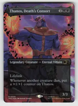Foil Thanos, Death's Consort (Extended Art) 508 Commander: Marvel Super Heroes N - Image 1