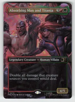Foil Absorbing Man and Titania (Borderless) 510 Commander: Marvel Super Heroes N - Image 1