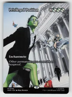 Privileged Position (Borderless) 92 Mythic Marvel Universe Eternal-Legal NM - Image 1
