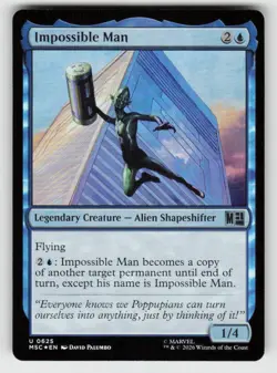 Foil Impossible Man 625 Uncommon Commander: Marvel Super Heroes Near Mint - Image 1