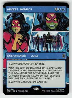 Foil Secret Invasion (Borderless) 301 Rare Marvel Super Heroes Near Mint - Image 1