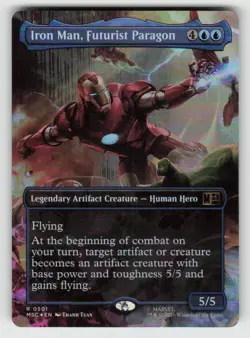 Foil Iron Man, Futurist Paragon (Borderless) 501 Commander: Marvel Super Heroes - Image 1