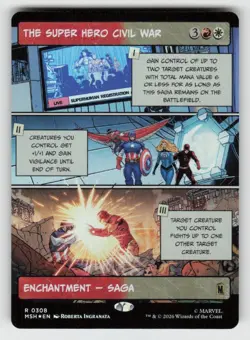 Foil The Super Hero Civil War (Borderless) 308 Rare Marvel Super Heroes NM - Image 1