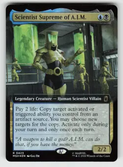 Foil Scientist Supreme of A.I.M. (Extended Art) 423 Rare Marvel Super Heroes NM - Image 1