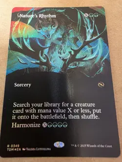 Nature's Rhythm - Foil (Borderless) Tarkir: Dragonstorm - Mtg - Image 1