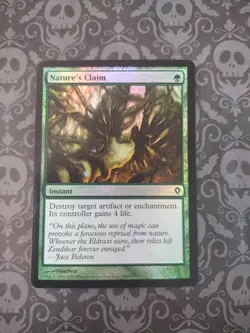 Worldwake (WWK) Foil Nature's Claim MTG Card - Image 1