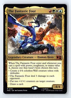 The Fantastic Four NM - Commander: Marvel Super Heroes 741 Magic: The Gathering - Image 1