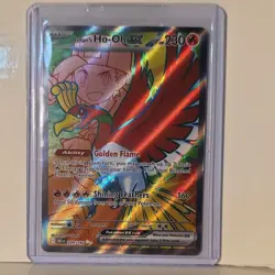 Pokemon Ethan's Ho-Oh ex 230 HP Ultra Rare Full Art Holo 209/182 Sv10 EN - Image 1