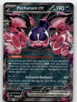 PECHARUNT EX 039/064 DOUBLE RARE SHROUDED FABLE POKEMON NEAR MINT - Image 1