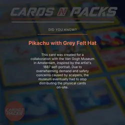 Pokemon Card Pikachu with Grey Felt Hat 85 X VAN GOGH EN Holo PSA 9 - Image 4
