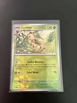 Leafeon Poke Ball Pattern 005/131 (Prismatic Evolutions) Near Mint Pokemon Card - Image 1