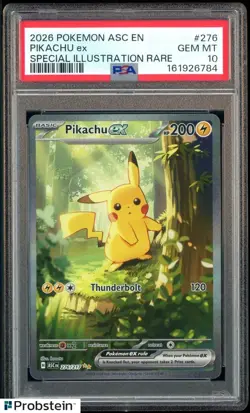 2026 Pokemon ASC EN Special Illustration Rare #276 Pikachu ex PSA 10 GEM MINT - Image 1