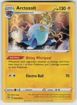 Holo Arctozolt 066/189 Rare Darkness Ablaze Near Mint - Image 1