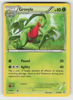 Grovyle 7/160 Uncommon Primal Clash Near Mint - Image 1
