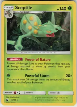Holo Sceptile (SM Celestial Storm) 10/168 Holo Rare Deck Exclusives LP - Image 1