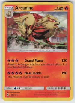 Holo Arcanine 22/214 Rare Unbroken Bonds Near Mint - Image 1