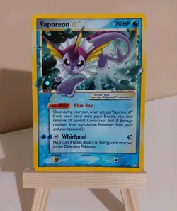 Vaporeon Gold Star Holo Pokemon EX Power Keepers 102/108 - Image 1