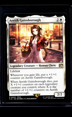 2025 MTG Magic The Gathering FIN Final Fantasy #4 Aerith Gainsborough - Image 1