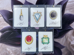 MOX PEARL SAPPHIRE JET RUBY EMERALD, ARTIST SKETCHES / PROOF, MAGIC MTG! - Image 1