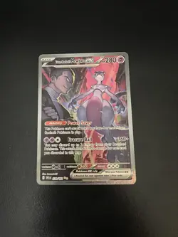 Pokemon Team Rockets Mewtwo EX Special Illustration Card 231/182 Destined Rivals - Image 2