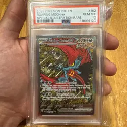 2025 POKEMON PRE EN PRISMATIC EVOLUTIONS #162 ROARING MOON EX SIR PSA 10 - Image 1