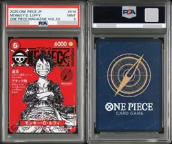 PSA 9 Monkey D Luffy ST21-014 Magazine Vol.20 Promo One Piece Card 2025 Japanese - Image 3