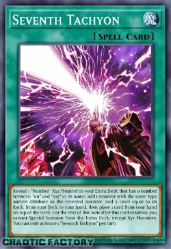 YUGIOH MZTM-EN016 Seventh Tachyon Secret Rare 1st Edition NM - Image 1