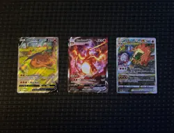 Pokemon TCG Charizard V VMAX VSTAR 3 Card Lot Holo Full Art Promo - Image 1