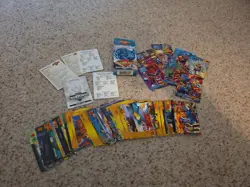 Marvel Overpower Collectible Card Game Lot Deadpool Fleer - Image 1