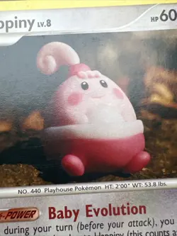 LP- Happiny 52/123 Regular/Non-Holo Mysterious Treasures AUTHENTIC Pokemon Card - Image 5