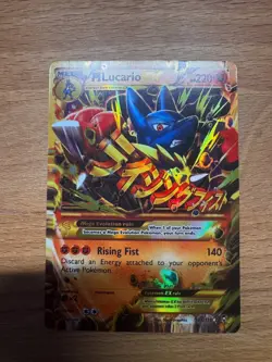 Mega Lucario EX 113/111 Secret Rare Holo Card XY Furious Fists - Image 1