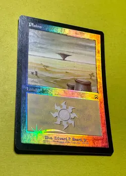 Plains (334) FOIL Mercadian Masques NM Basic Land MAGIC MTG CARD - Image 1
