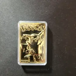 23K Gold Plated Pikachu Card - 1999 Burger King Limited Edition + Pokeball/Cert - Image 2
