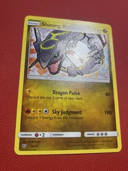 Shining Rayquaza 56/73 Shining Legends Pokemon Card TCG Shiny - Image 3