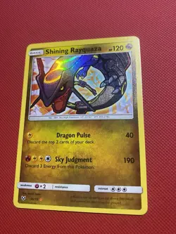 Shining Rayquaza 56/73 Shining Legends Pokemon Card TCG Shiny - Image 5