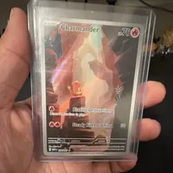 Pokemon Charmander 168/165 Scarlet & Violet 151 Illustration Rare Holo 70 HP - Image 1